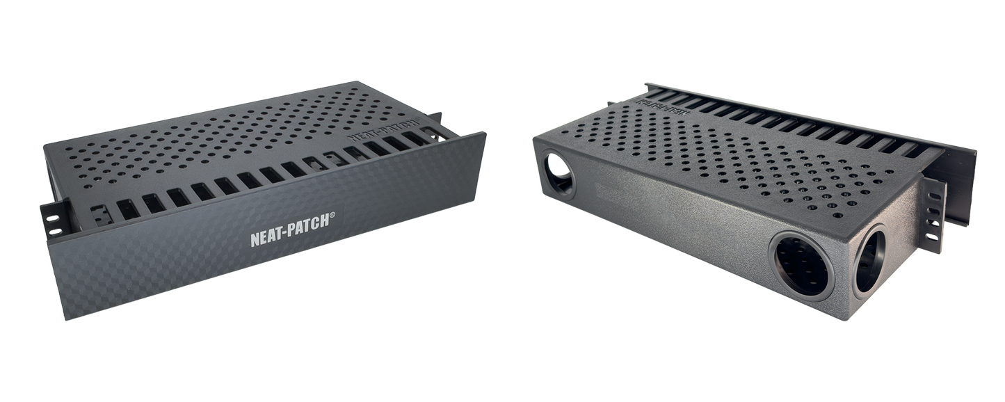 NP2 2U Cable Management Bay - High-Density 48-Port Patch Cable Organizer