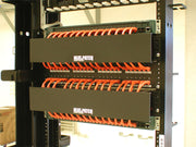 NP1 1U Cable Management Bay - High-Density 24-Port Patch Cable Organizer