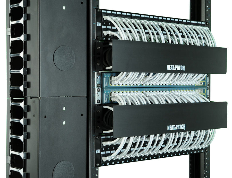 NEAT-PATCH NP2K648 Cable Management Kit delivering structured 48-port network cable management with consistent bend radius control