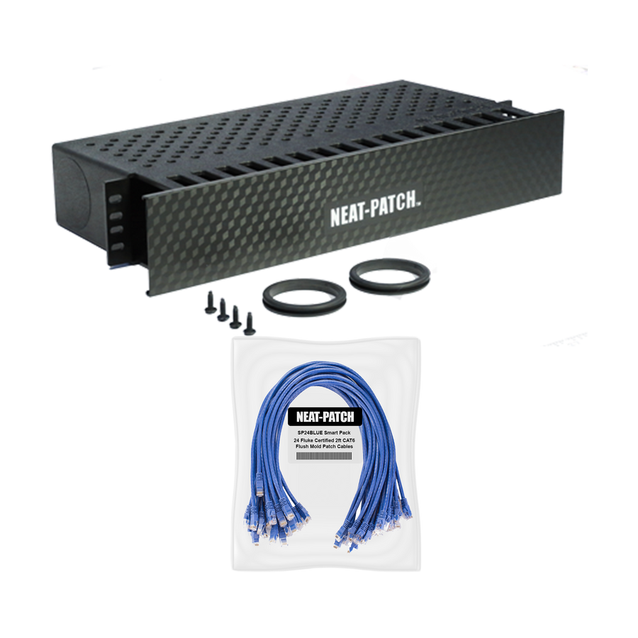 NP2K624 - NP2 Cable Management Bay With 24 Patch Cables