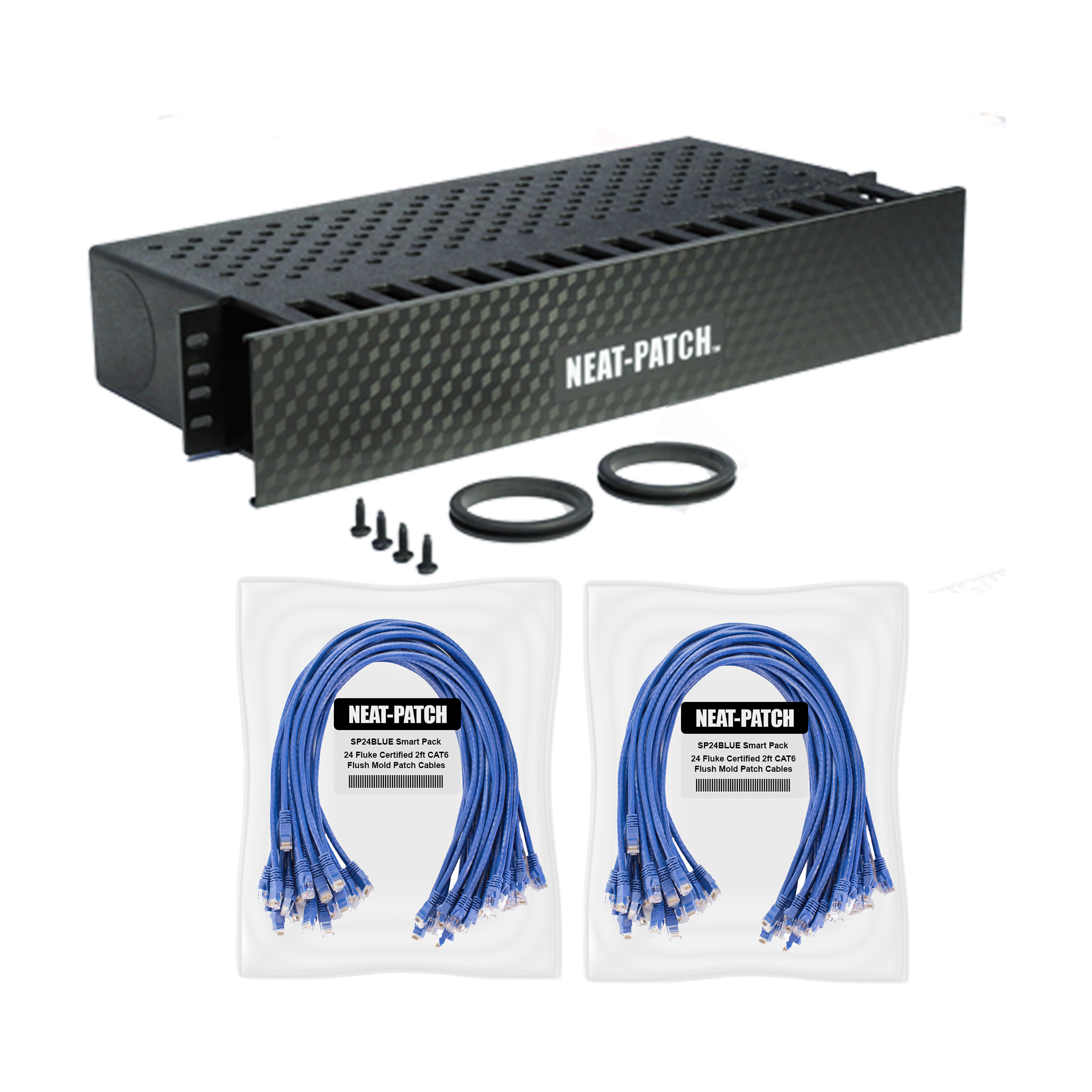 Network Cable Management | 1U & 2U Cable Managers – NEAT-PATCH
