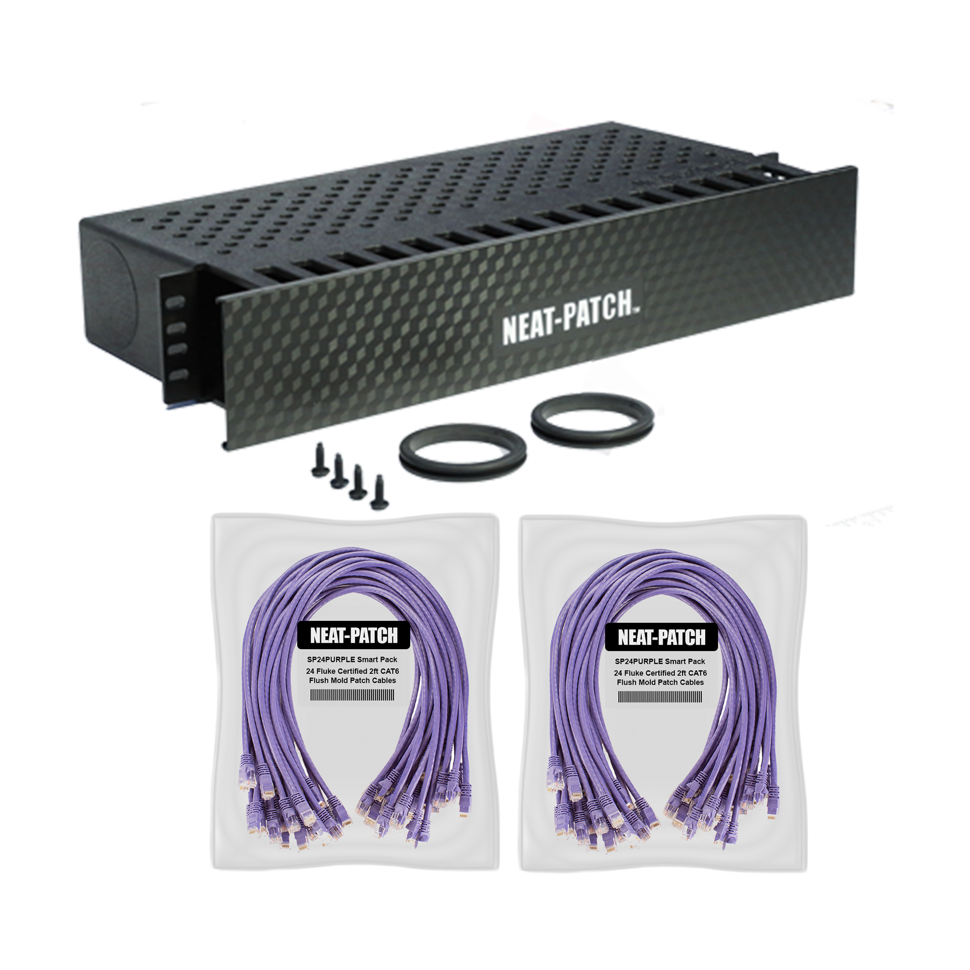NP2K648 - NP2 Cable Management Bay With 48 Patch Cables – NEAT-PATCH