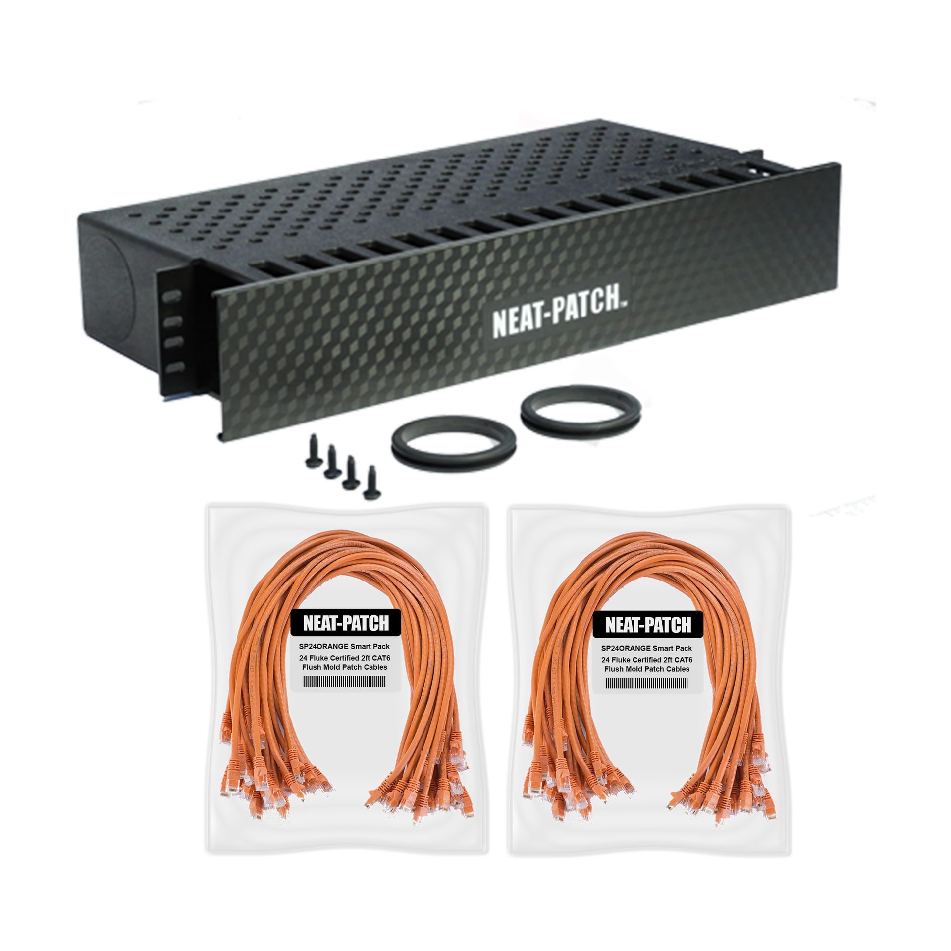 NP2K648 - NP2 Cable Management Bay With 48 Patch Cables – NEAT-PATCH